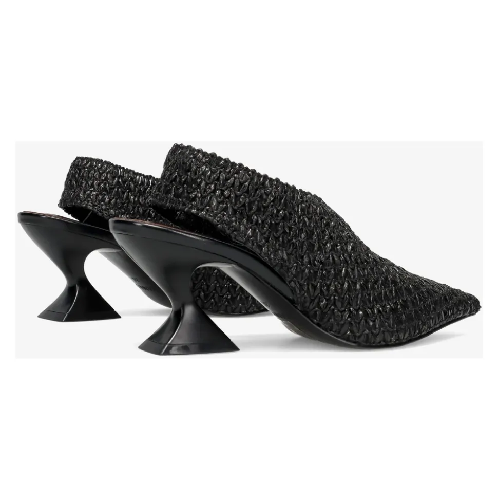 AJ651 Escarpin en raphia