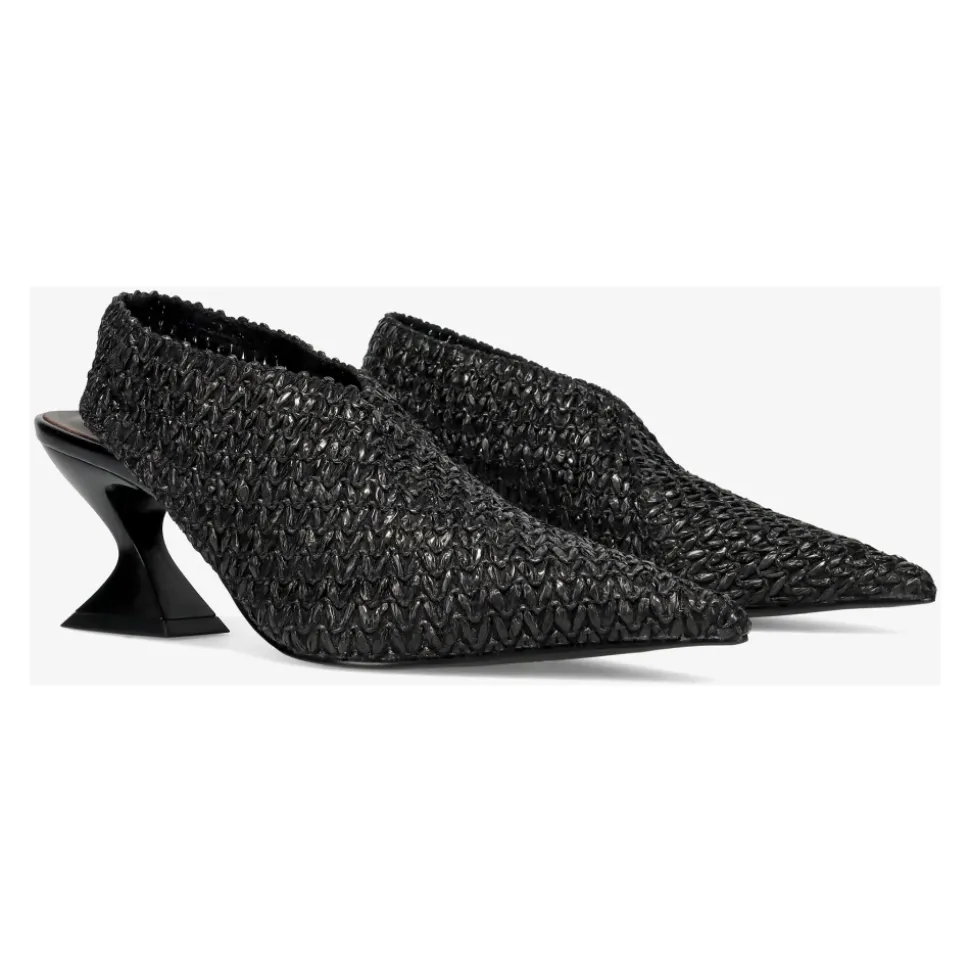 AJ651 Escarpin en raphia