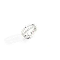 Bague en Or Blanc 18 carats avec Diamant
