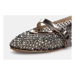 Ballerine en filet avec strass