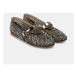 Ballerine en filet avec strass