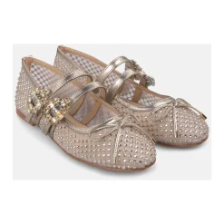 Ballerine filet boucles strass