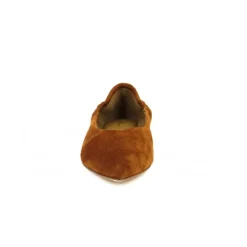 Ballerines en Daim Cognac Brûlé