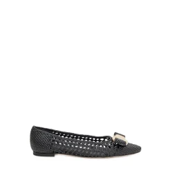 Ballerines Varina en cuir tressé