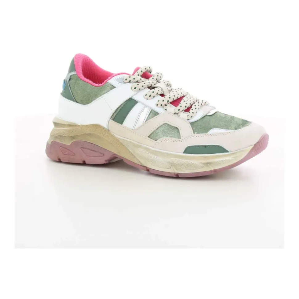 Baskets Femme Kaki