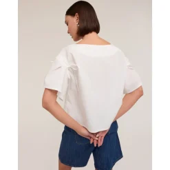 Blouse à Manches Coulissées