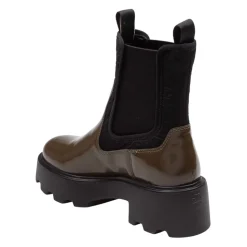 Bottes Cheville Vert Olive Design Élégant