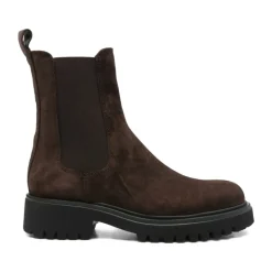 Bottes en Daim Noir à Bout Amande