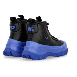 Bottine Noire Mid-Top avec Accents Bleus