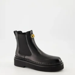 Bottines Beatle en cuir noir