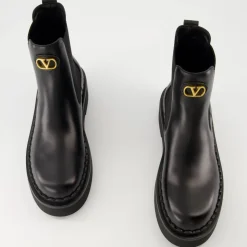 Bottines Beatle en cuir noir