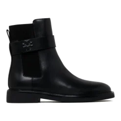 Bottines Chelsea Double T en Cuir Noir