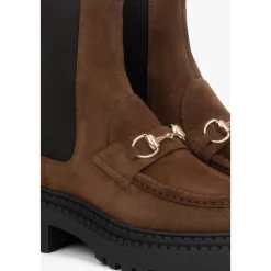 Bottines Chelsea en Velours Italien