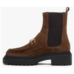 Bottines Chelsea en Velours Italien