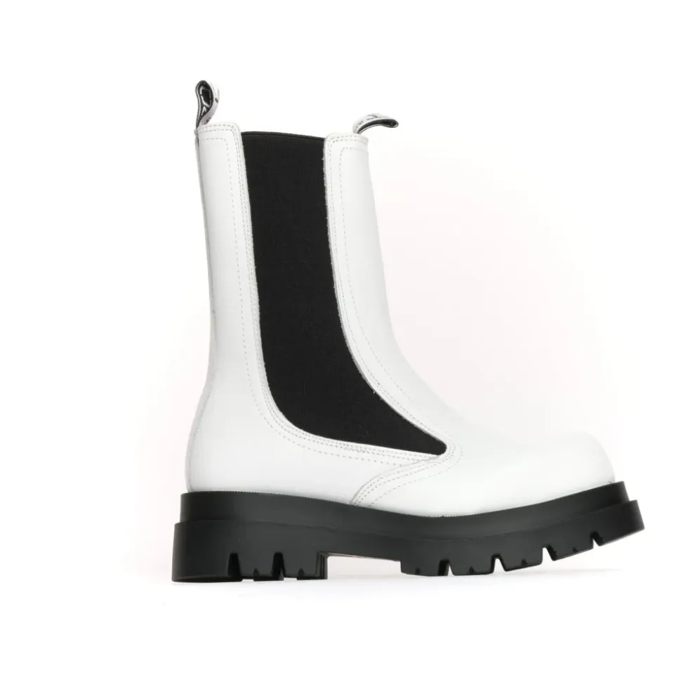 Bottines Chelsea Hautes à Plateforme Compensée