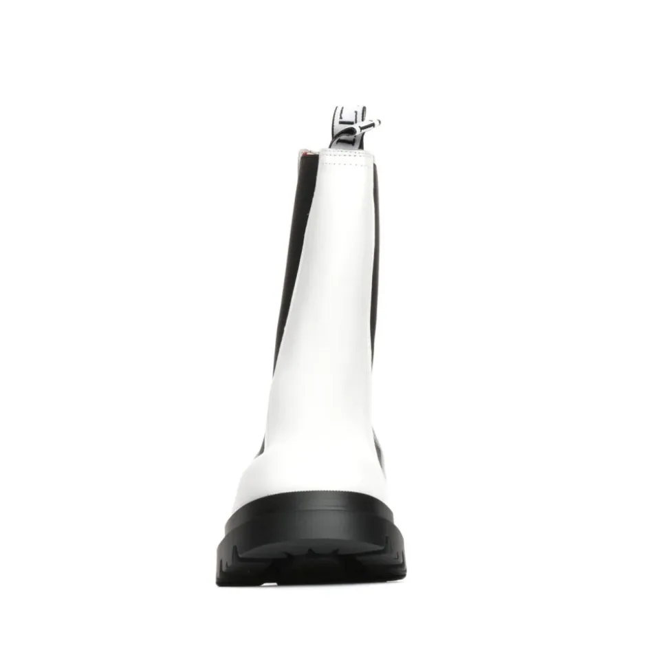 Bottines Chelsea Hautes à Plateforme Compensée