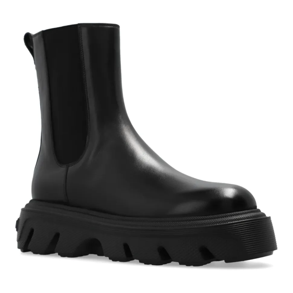 Bottines en cuir