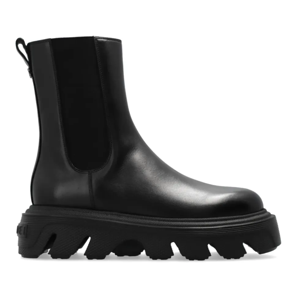 Bottines en cuir