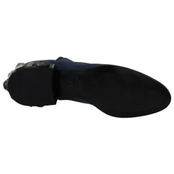 Bottines en daim avec clous décoratifs