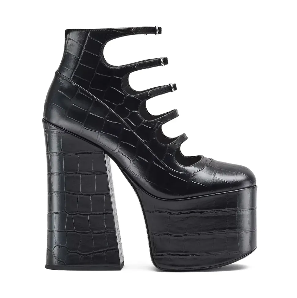 Bottines Kiki à Imprimé Croco