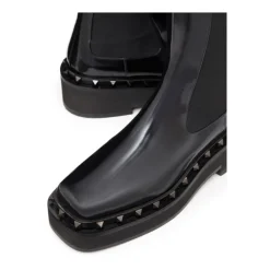 Bottines 70 mm en cuir de veau Vlogo Signature
