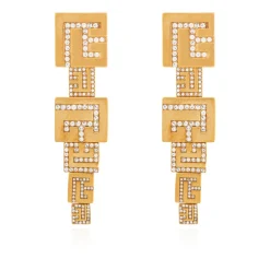 Boucles d'oreilles avec cristaux scintillants