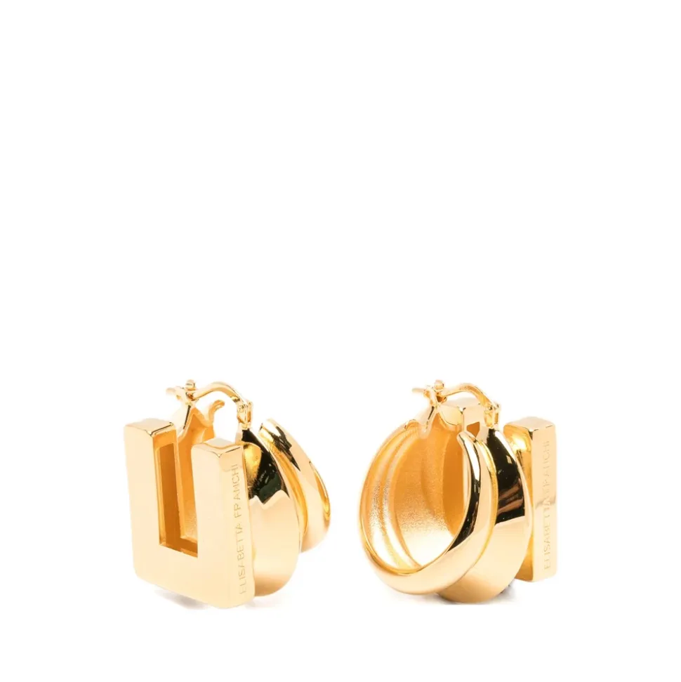 Boucles d'oreilles avec logo gravé