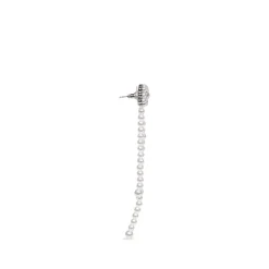 Boucles d'oreilles en cristal et perles