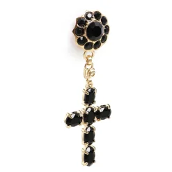 Boucles d'oreilles pendantes avec croix