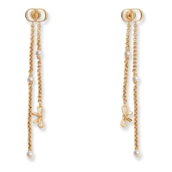 Boucles d'oreilles perles logo CD