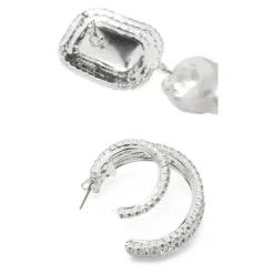 Boucles d'oreilles 11 Rhodium