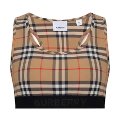 Brassière de sport à imprimé Vintage Check