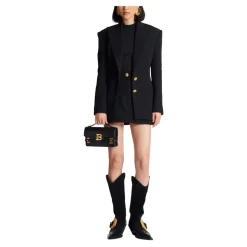 2-button cinched-waist jacket