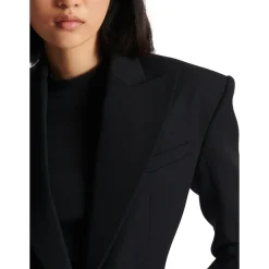 2-button cinched-waist jacket