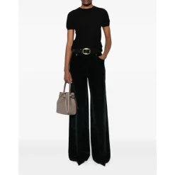 Cashmere Short Sleeve Round Neck Fine Knit
