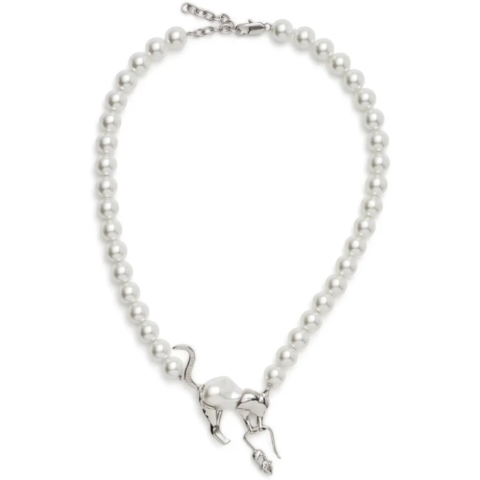 Cat And Mouse Pearl Necklace