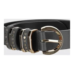 Ceinture en cuir à boucle cloutée