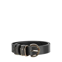 Ceinture en cuir à boucle cloutée