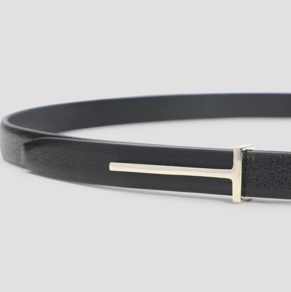 Ceinture en Cuir Noir pour Femmes