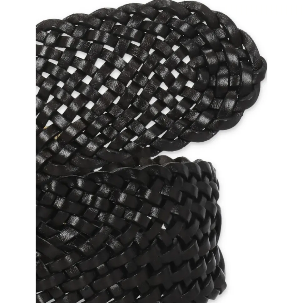 Ceinture en cuir tressé