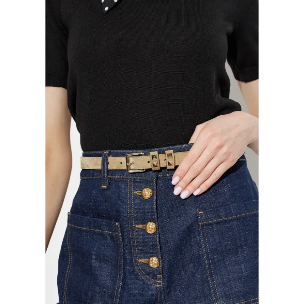 Ceinture en daim Rockstud