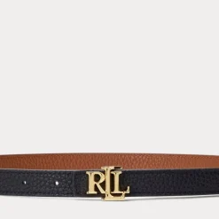 CEINTURE FINE RÉVERSIBLE EN CUIR - MARRON/NOIR