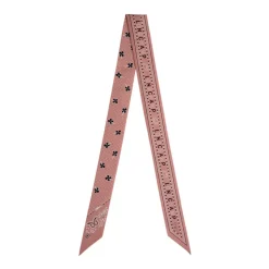 Écharpe Rose Paisley Floral Soie Femme