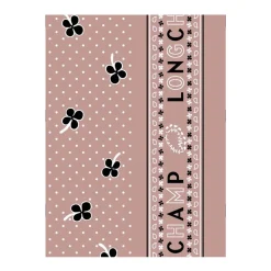 Écharpe Rose Paisley Floral Soie Femme