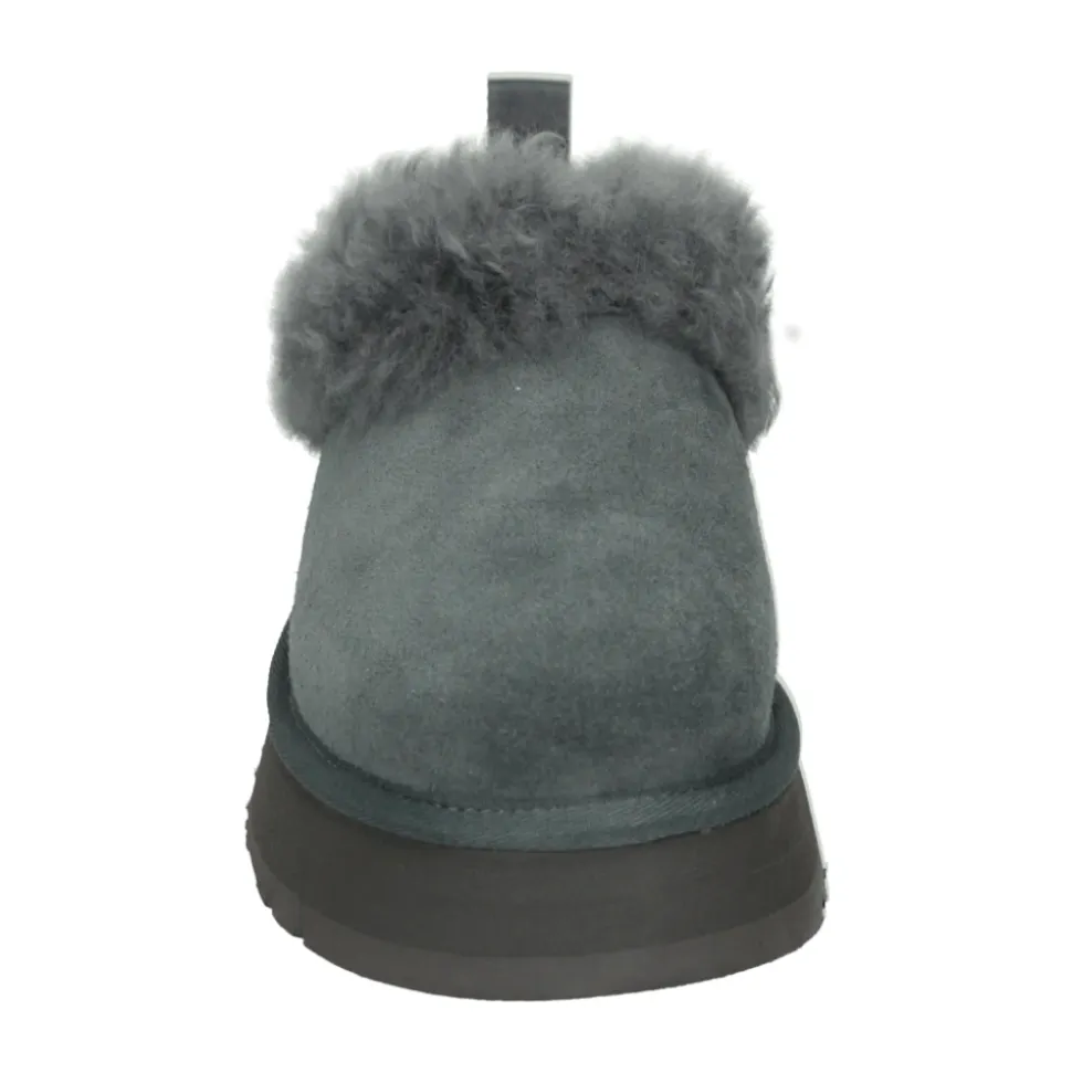 Chausson Confortable en Daim Gris