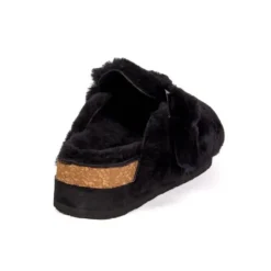 Chaussons en Fourrure avec Semelle en Liège