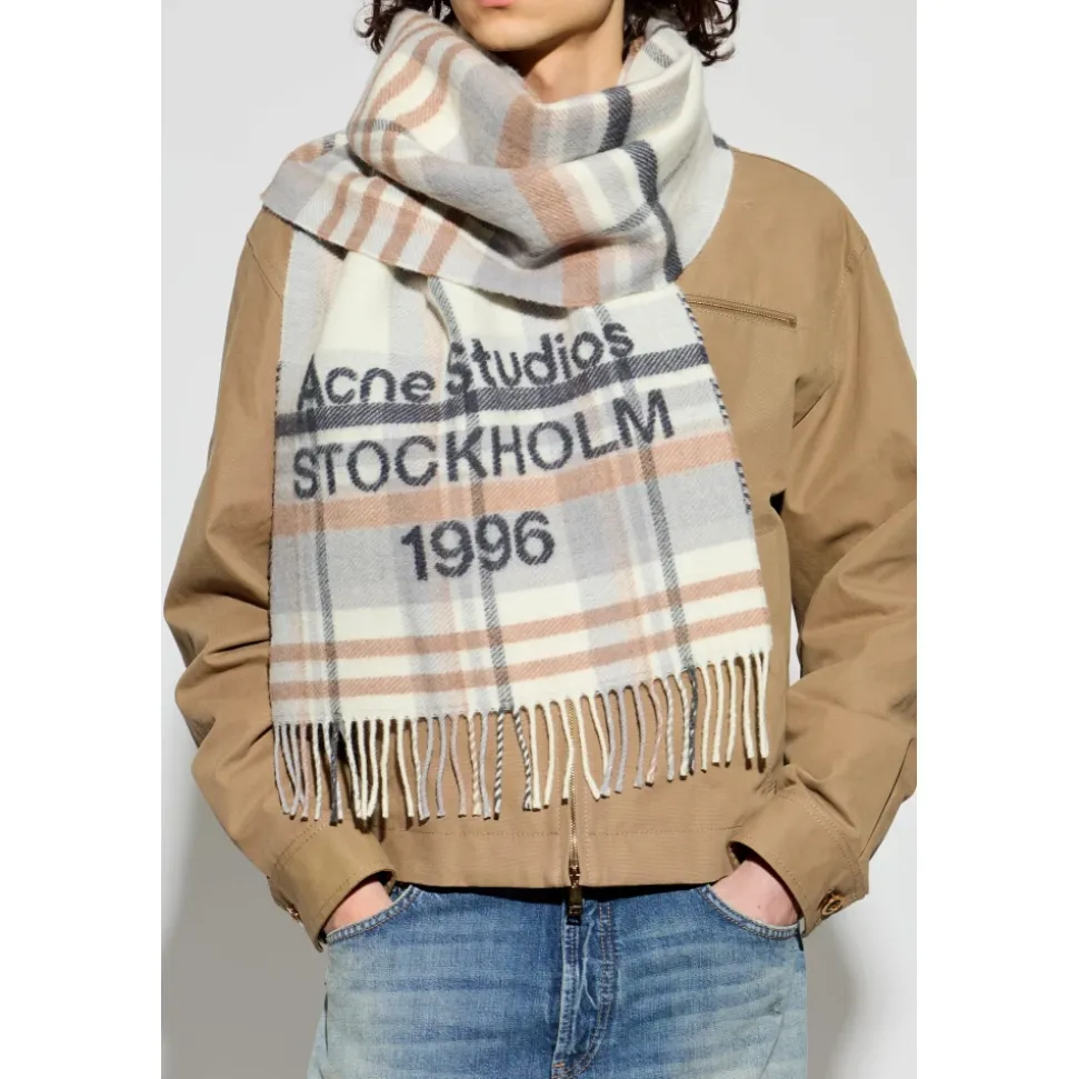 Check logo scarf - Wide
