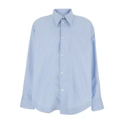 Chemise Boxy Rayée en Coton