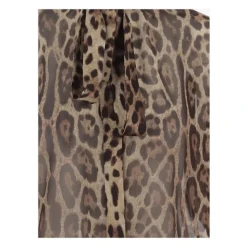Chemise en georgette à imprimé animalier