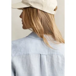 Chemise en lin coupe droite